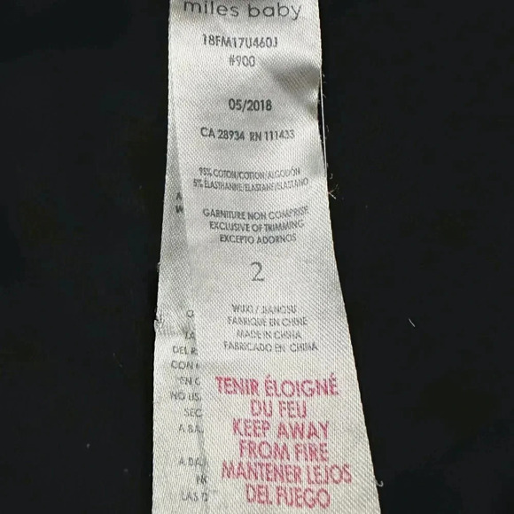 Miles Baby | Toddler Sweatshirt Dress (2T) 🩶🖤 - Picture 5 of 5